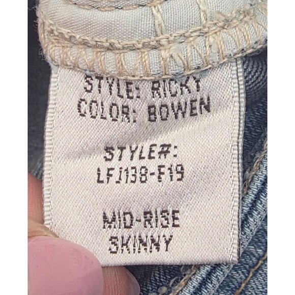 Women's - Lovers + Friends Ricky Mid Rise Skinny Jeans, Size 23 - Picture 6 of 9